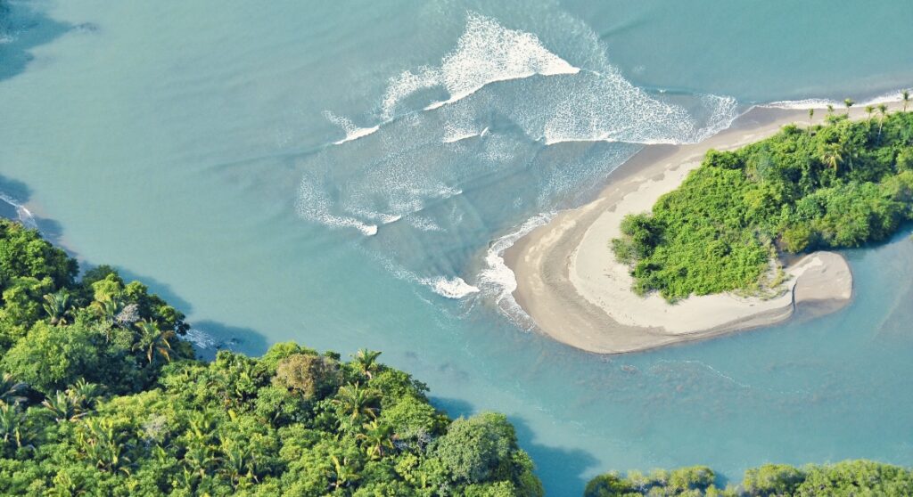 surfing panama selva terra private island